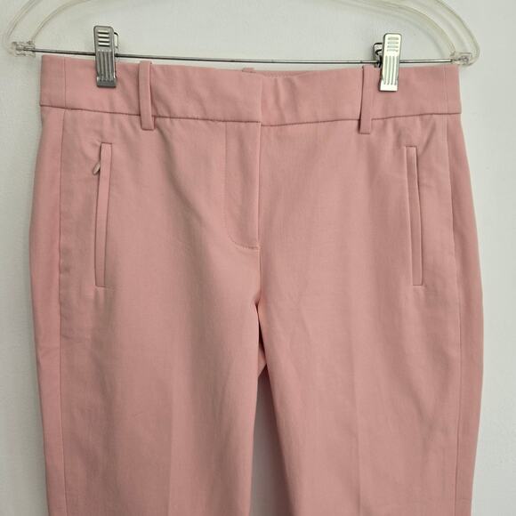 J. Crew Teddie Kick Crop Pants Pink Workwear Zip Pockets Mid Rise Women 2 - Picture 4 of 12